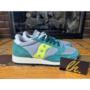 Mens 10 Saucony Original Jazz Vintage Green Grey Lifestyle Shoes S70368-57
